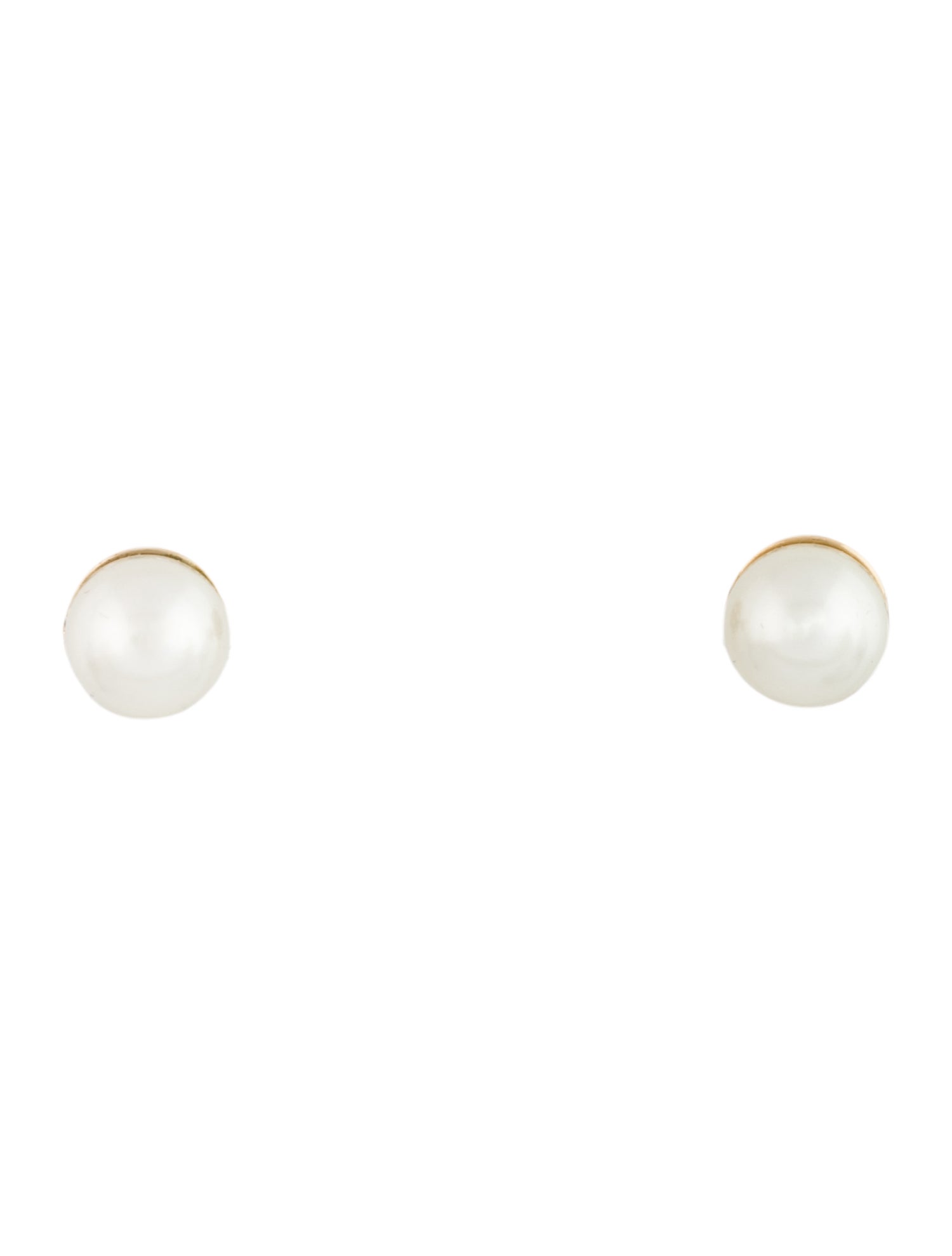 Christian Dior Faux Pearl & Crystal Tribales Stud Earrings